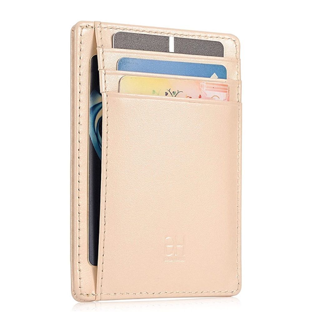 Leather Compact Card Holder Wallet